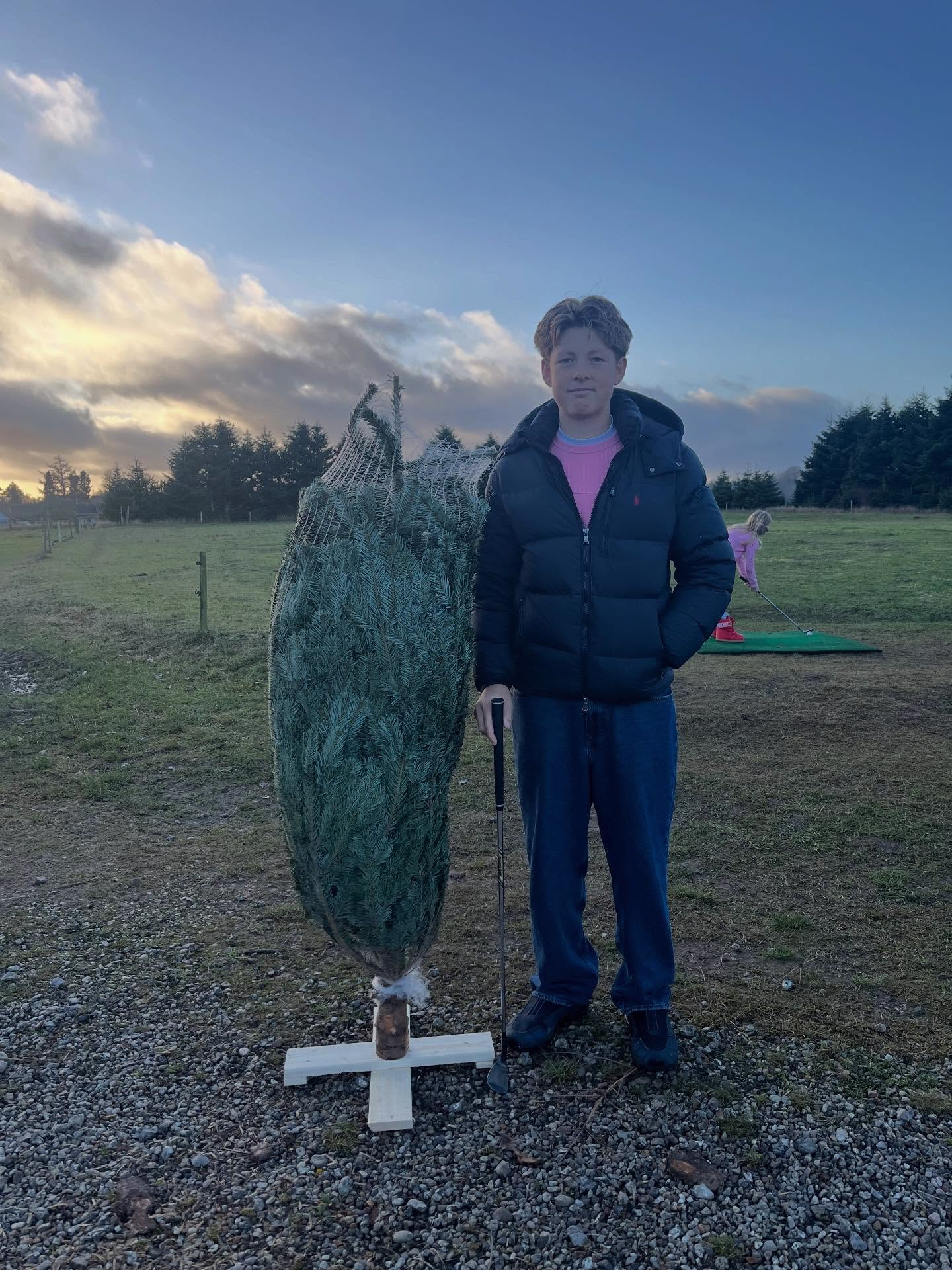 Noah Lundskaer, vinder af Juletræsgolf 2025 på Jagtgården